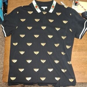 Black and Gold Polo Shirt